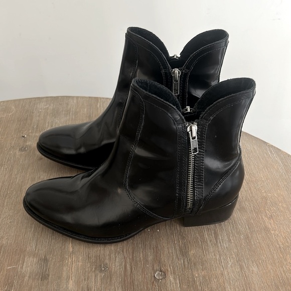 Seychelles Lucky Penny Patent Leather Booties Black Size 8 - Picture 8 of 16